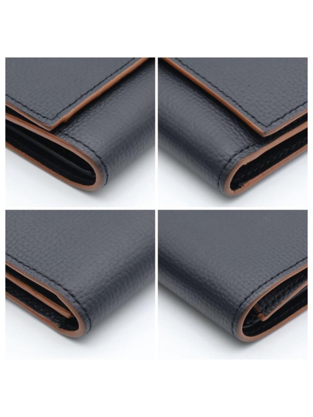 ★SOLD★ Loewe Trifold Wallet Black Anagram - Picture 8 of 10